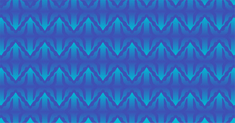 Seamless geometric pattern with layered blue tones and abstract shapes, suitable for modern backgrounds, textiles, wallpapers, and digital designs.