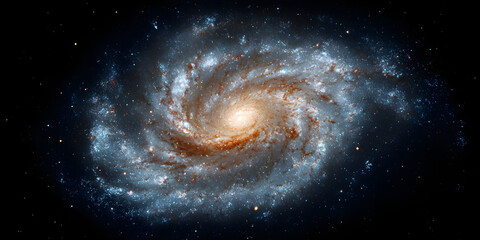 Swirling cosmic galaxy deep space astronomy concept minimal