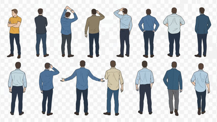 vector illustration of a man  and woman, group of people, silhouette of peoples