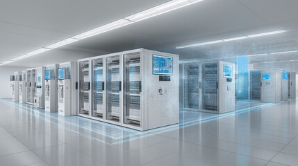 Edge Computing Network Infrastructure | Modern Data Center Technology Visualization