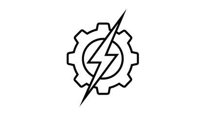 Clean Flat Automotive Workshop Logo Set with Modern Monoline Car and Mechanic Symbols