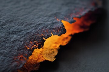 
Burned paper texture with charred edges abstract background