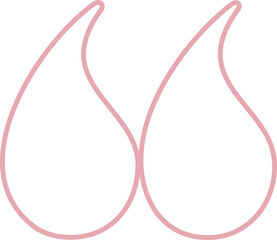 Outline Quotation Mark Illustration