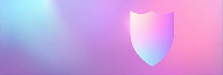 Branding Background Showing Shield Shape Silhouette on a Soft Gradient With an Empty Center
