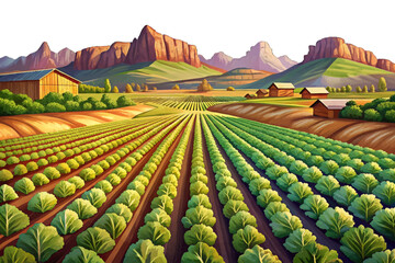 Arizona lettuce farmland shows geometric crop patterns, desert surroundings, irrigation canals, and intensive agriculture thriving under controlled water management systems © Evan