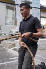 traditional community games held during Indonesia&rsquo;s Independence Day celebrations on August 17.