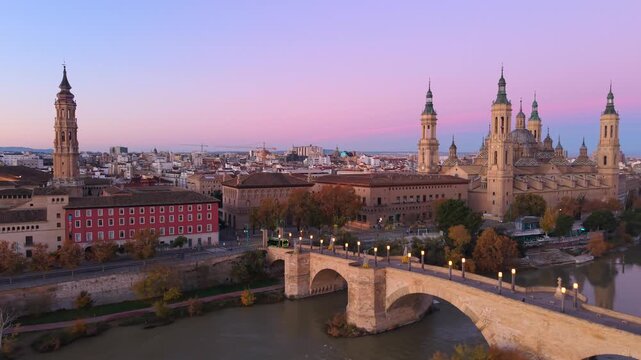 El Pilar panor&aacute;mica a&eacute;rea amanecer