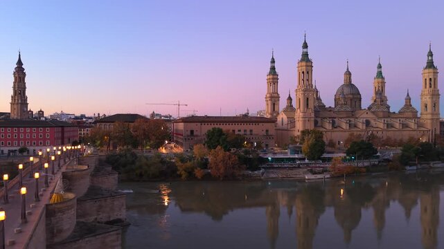 El Pilar panor&aacute;mica a&eacute;rea amanecer