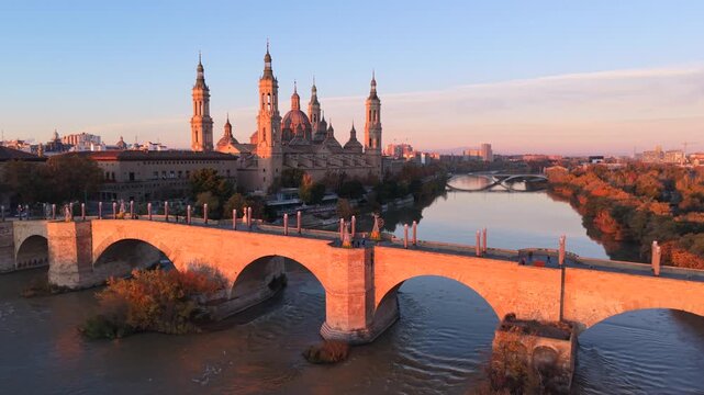 El Pilar vista a&eacute;rea amanecer