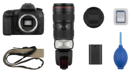Professional Photography Equipment: Camera, Lens, and Accessories