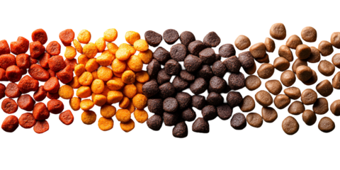 Multicolored beads gradient pattern horizontal arrangement