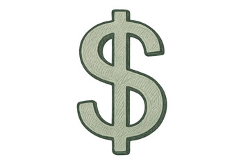 Obraz premium Dollar symbol drawing illustrating concepts of wealth, financial success, banking, and global economics with transparent background