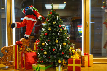 christmas tree and gifts