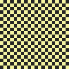Black and Yellow Checkerboard Seamless Pattern Background Vector
