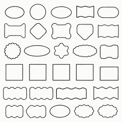 set of hand drawn frames