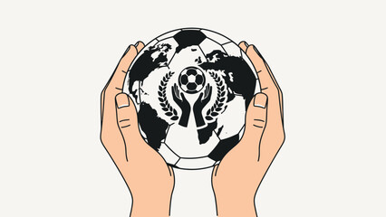 Human head silhouette with a glowing brain concept holding the blue planet Earth for global care and environmental protection