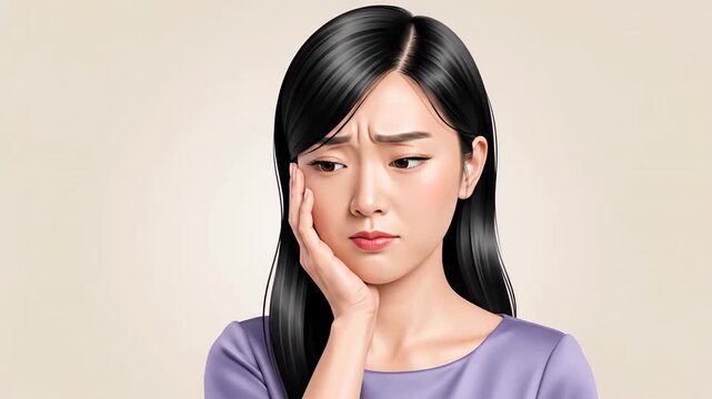 Expressive Woman Showing Confusion and Concern in Multiple Angles for Emotional Expression Video