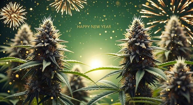 Celebrating New Year with Cannabis - A Festive Green Holiday.