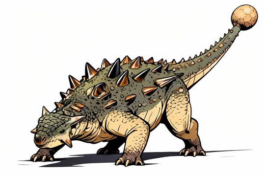 ankylosaurus dinosaur illustration