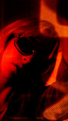 Vertical Film Burn Transition 04