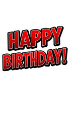 Fototapeta premium Happy birthday greeting card or banner