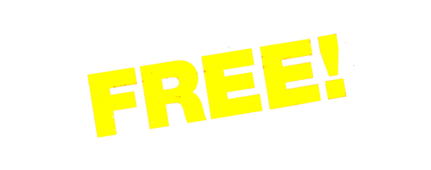 get one free promotion with bold text and decorative elements on contrasting png backgrounds,