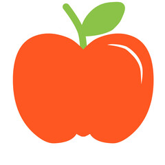 Red apple illustration
