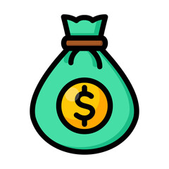 Dollar Money Bag Icon