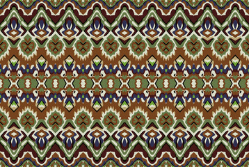 seamless  abstract colorful graphic ikat patola pattern background