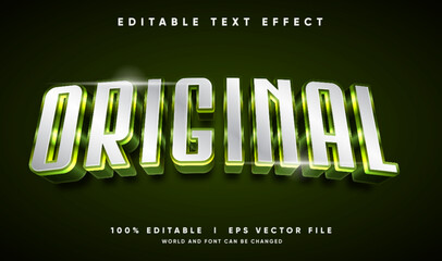 original vector text effect with modern style