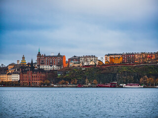 Obraz premium Södermalm Waterfront in Stockholm, Sweden – 1 December 2025