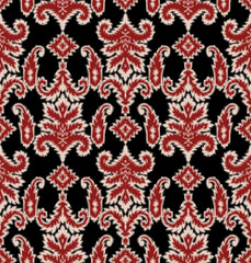 seamless  abstract colorful graphic ikat patola pattern background