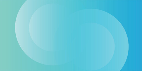 Abstract Teal Circles Overlapping Create Calm Gradient Background for Modern Design and Stock Use