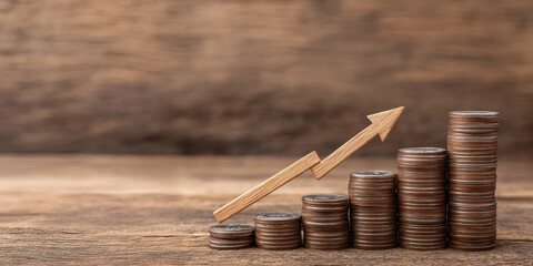 Investment growth financial success with increasing profit charts and graphs business environment strategic planning