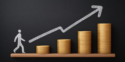 Investment growth strategy for financial success analyzing profit charts and business plans
