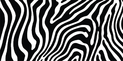 Abstract seamless zebra pattern background. Seamless zebra stripes pattern with abstract black and white texture for stylish print background and fashion design digital vector art illustration.