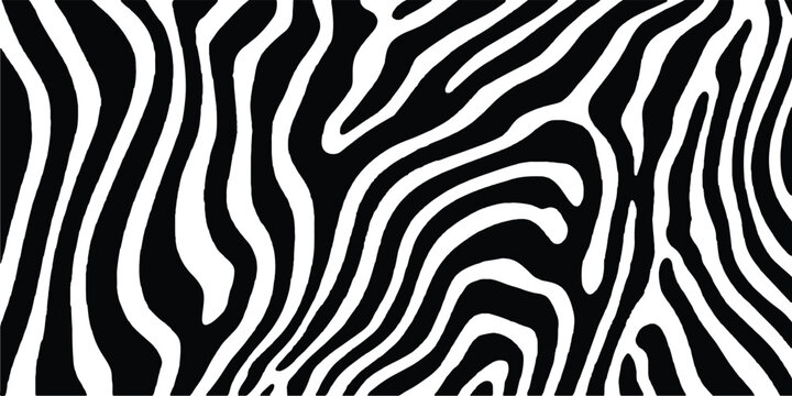 Abstract seamless zebra pattern background. Seamless zebra stripes pattern with abstract black and white texture for stylish print background and fashion design digital vector art illustration.