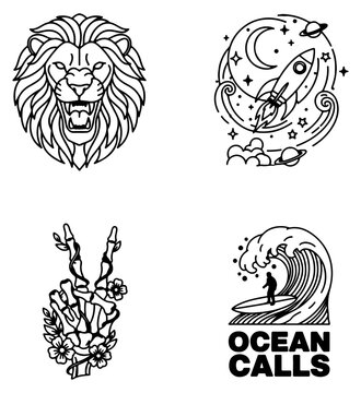 lion head tattoo