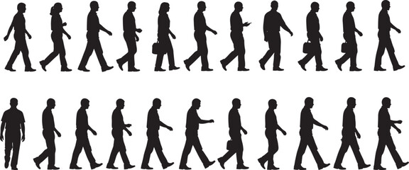 Massive Vector Set of Modern Black Car Silhouettes, Featuring Sedans, Hatchbacks, SUVs, and Pickup Trucks in Diverse Front and Profile Views