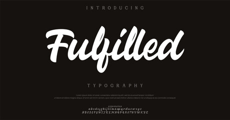 Fulfilled is a bold and playful script font perfect for energetic and expressive designs.