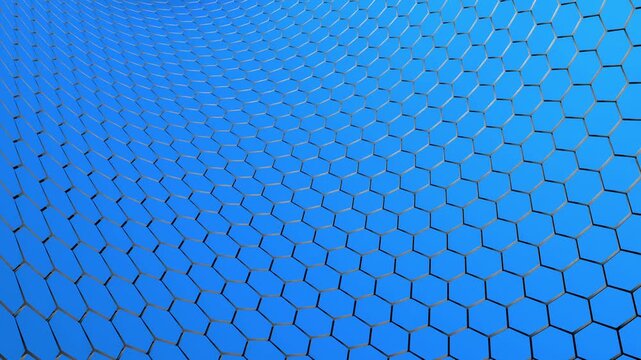 Blue Hexagons Loop Ready