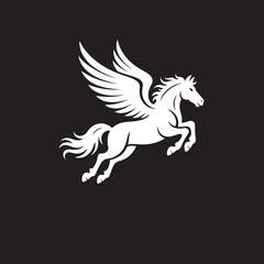 stylized illustration of a Pegasus