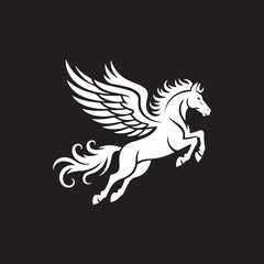 stylized illustration of a Pegasus