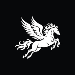 stylized illustration of a Pegasus