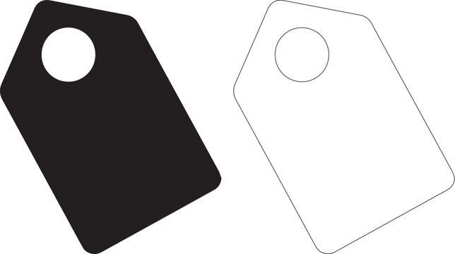 Black and white gift tags for labeling