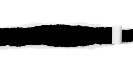 Black silhouette mountain range landscape at dusk isolated on transparent background