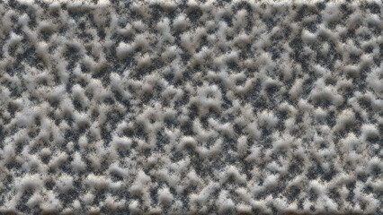 Soft, mottled texture of grays and whites evokes clouds or foam, with rounded shapes and subtle depth across the surface.