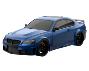 blue sports car, digital art, AI generative image