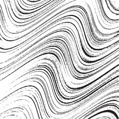 Vector brush stroke texture. Distressed uneven grunge background. Abstract vector illustration. Overlay over any design to create interesting effect and depth. Black isolated on white. EPS10