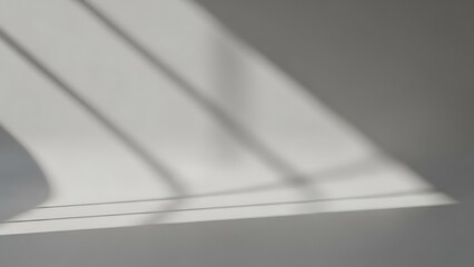 Soft morning light through blinds